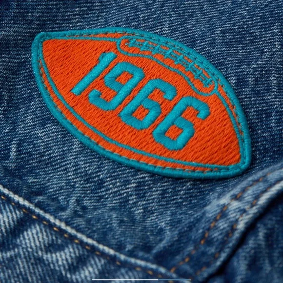 AE NFL Miami Dolphins Denim Jacket - Picture 3 of 7